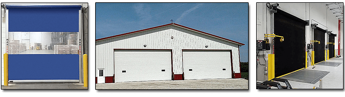 Commercial Doors - High Speed Door, Dock Bay Door and Farm Building Door Banner